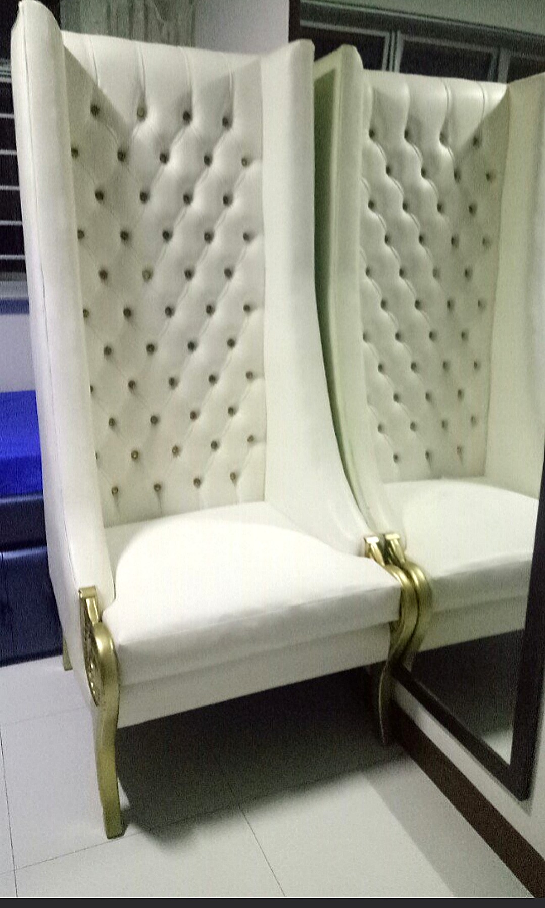 Tufted Tall High Chair Furniture Sofas On Carou Photo