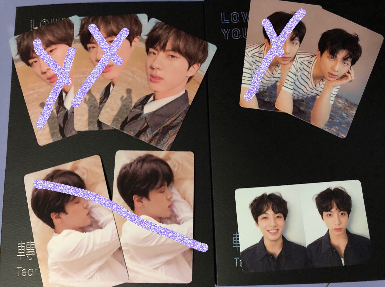 [WTT] BTS LOVE YOURSELF TEAR PHOTOCARDS, Hobbies & Toys, Collectibles