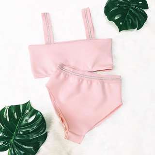2-PC Pastel Pink Swimsuit