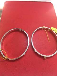 Two tone large cartier bangle 13.2 g in 18k