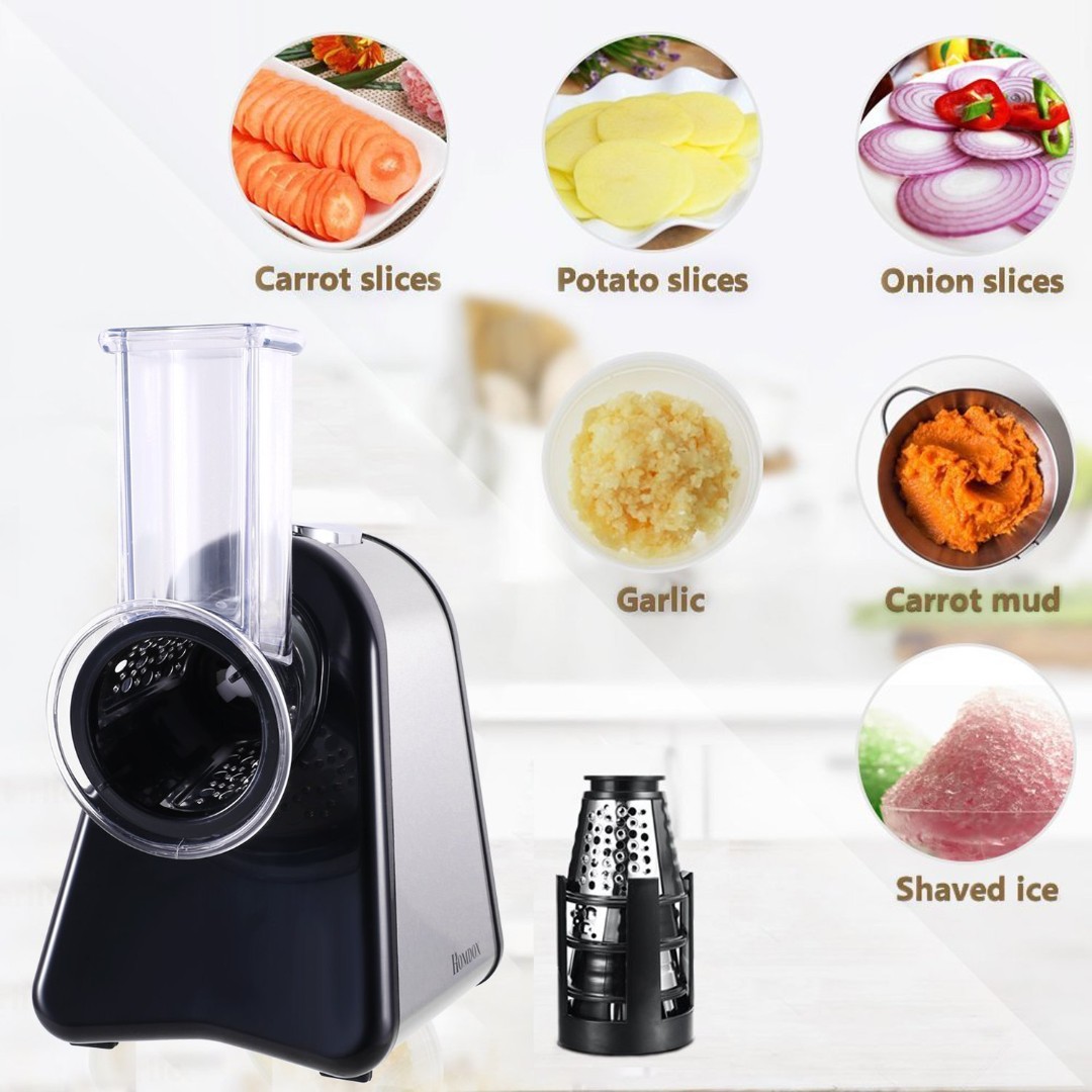  Homdox Electric Cheese Grater, Electric Slicer