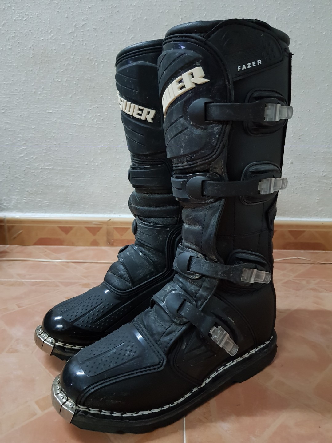 Answer Racing boots US8 Motorcycles Motorcycle Apparel on Carousell