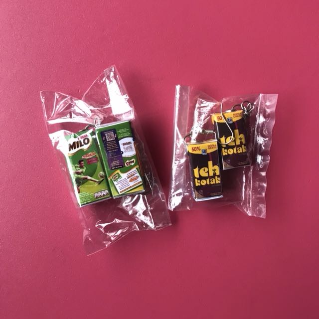 Anting Earring Milo Teh Kotak Makanan Jajanan Miniatur Kecil Lucu Imut Aesthetic Fesyen Wanita Perhiasan Di Carousell