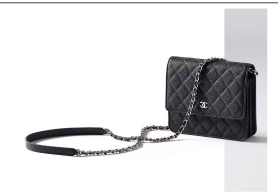chanel square wallet on chain