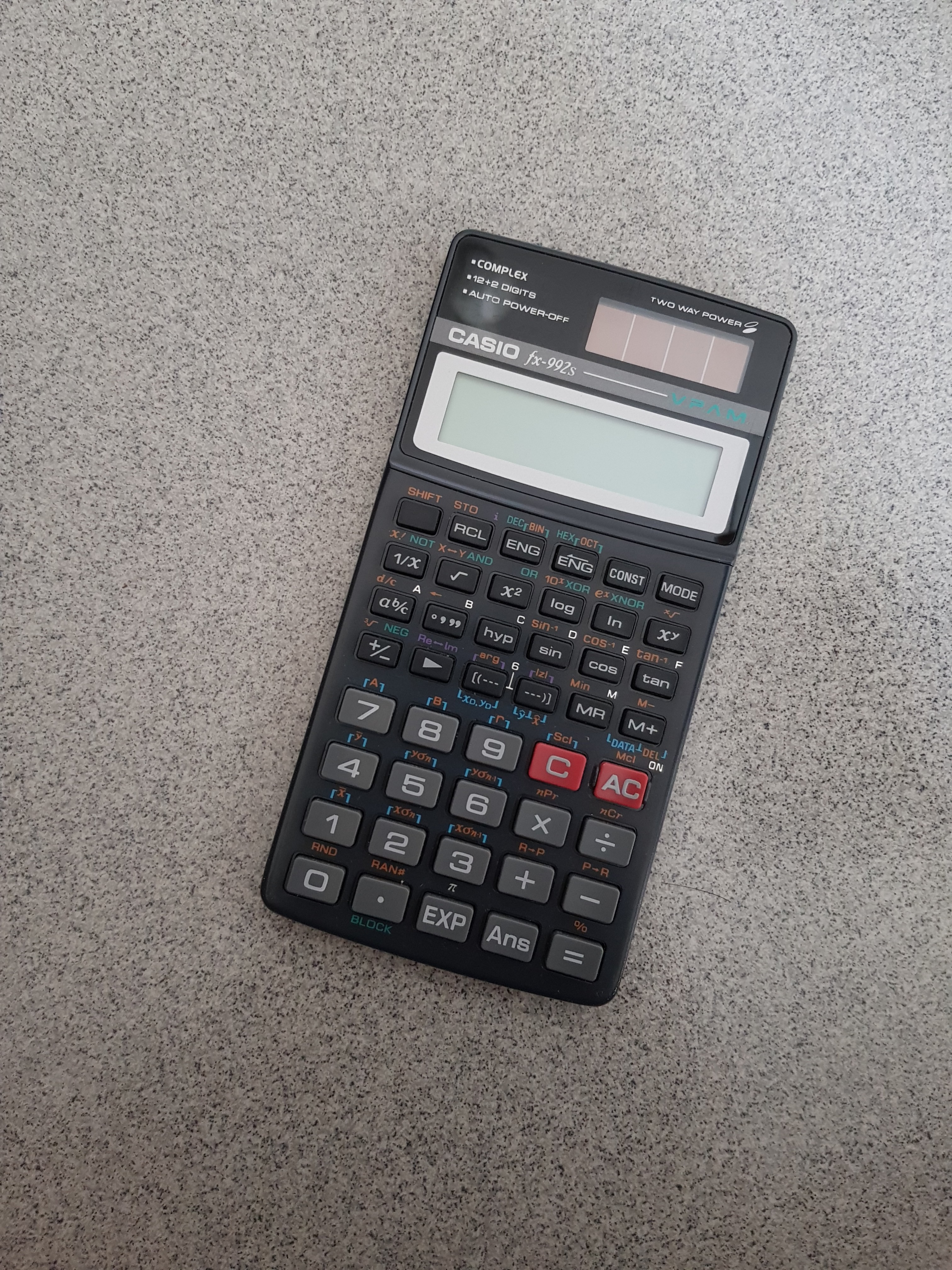 Casio fx 992s VPAM Calculator