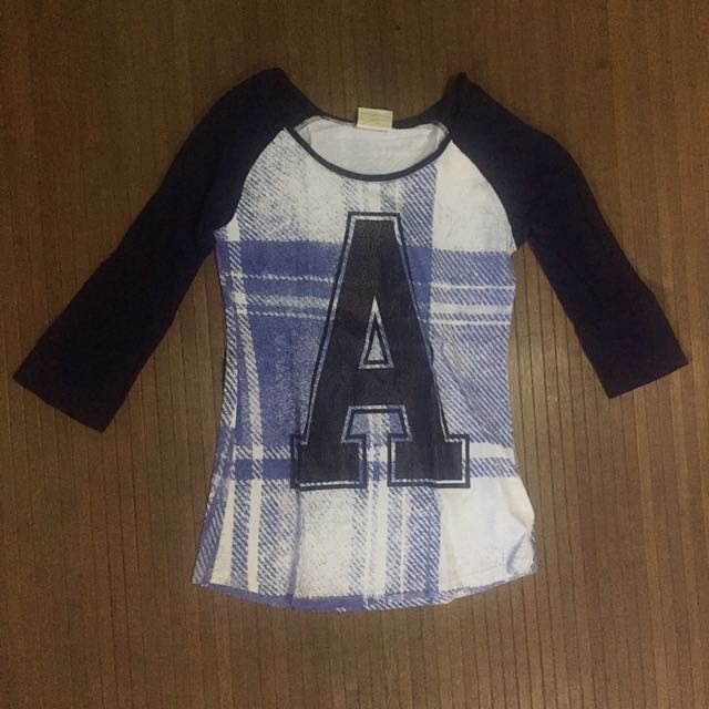 COTTON ON "A" Baseball-type Shirt (Category: Shirts) located in Makati City. Submitted by backn (Listing ID 112892986, Image 1). Description: Cotton on shirt, slightly used but in very good condition Size: XXS (but fits like Small size) RFS: decluttering closet :) #garagesale300.