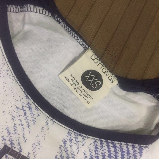 COTTON ON "A" Baseball-type Shirt (Category: Shirts) located in Makati City. Submitted by backn (Listing ID 112892986, Image 2). Description: Cotton on shirt, slightly used but in very good condition Size: XXS (but fits like Small size) RFS: decluttering closet :) #garagesale300.