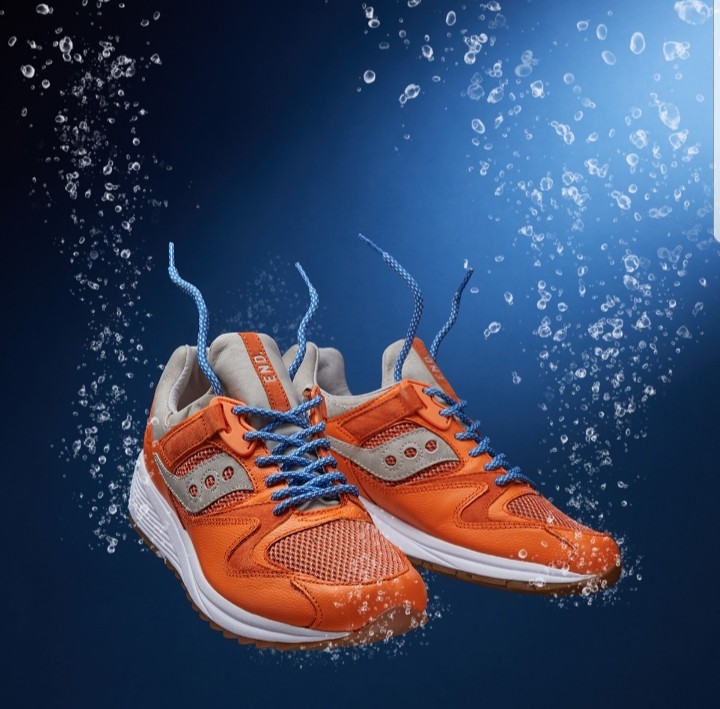 END x Saucony Grid 8500 lobster Men s Fashion Footwear Dress