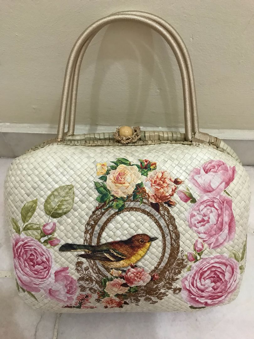 Handmade Decoupage peranakan bag, Women\u0027s Fashion, Bags
