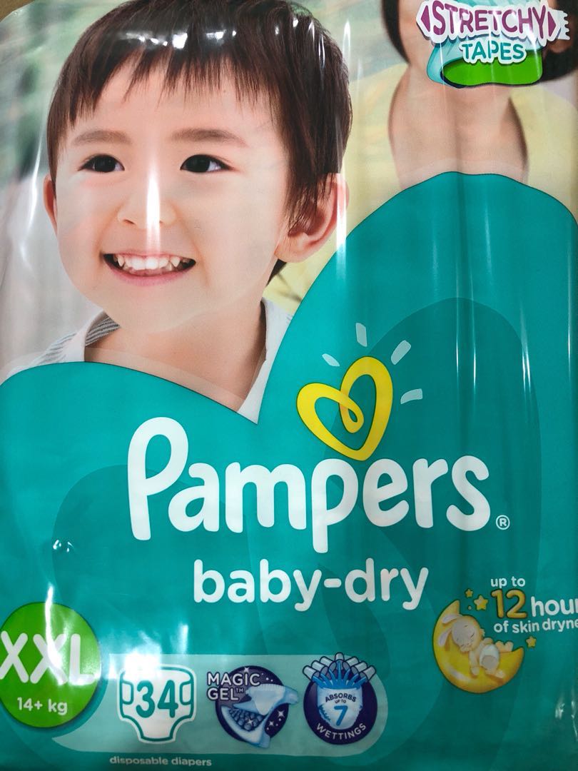 Pampers Baby Dry Tape (XXL), Babies & Kids, Bathing & Changing, Diapers