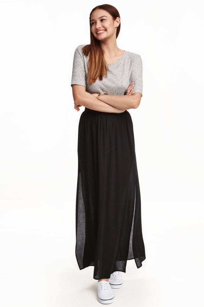 h and m maxi skirt