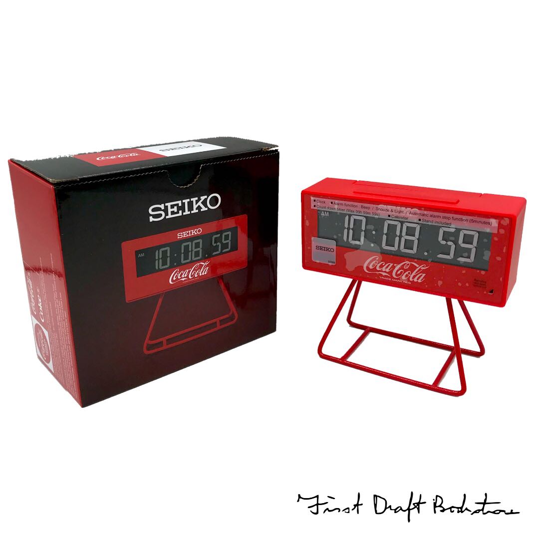 Seiko Coca Cola QHL901R Miniature Marathon Timer Clock, Hobbies 