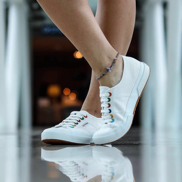 Superga 2750 white sneakers with 