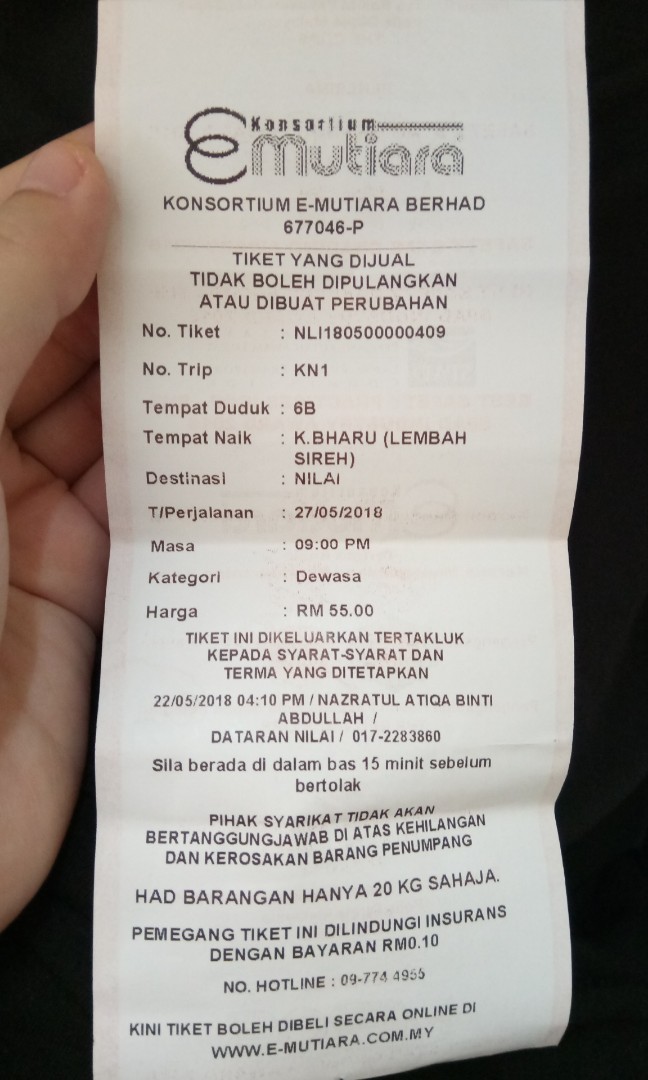 Tiket Bas Mutiara Utk Dilepaskan Tickets Vouchers Event Tickets On Carousell