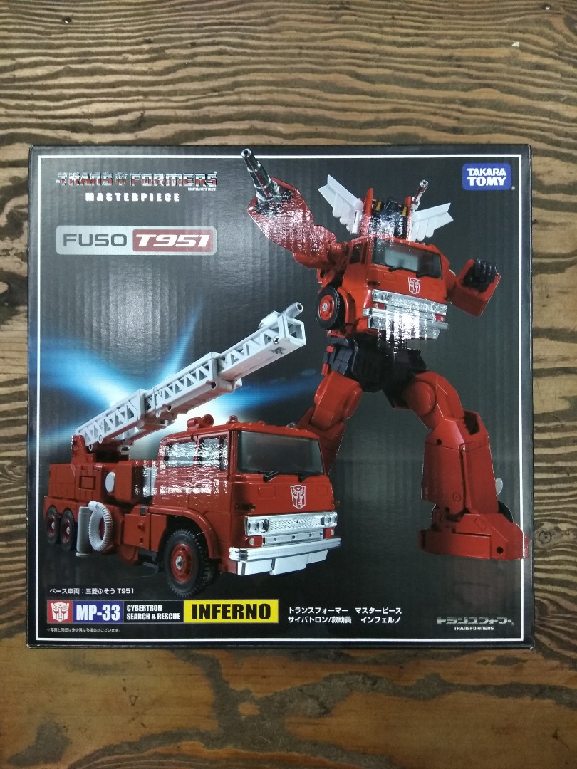 Transformers Masterpiece Mp 33 Inferno Fuso T951 Action Figures Box Packed