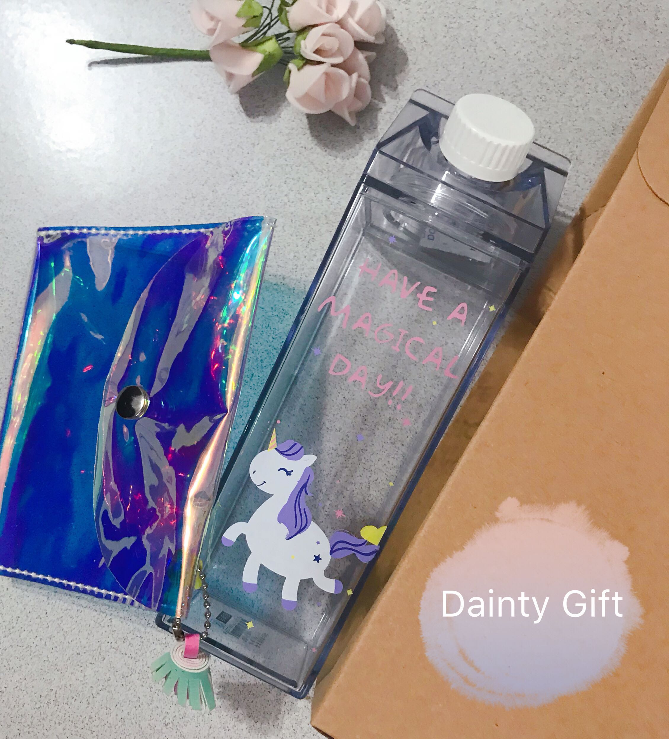 Unicorn Milk Bottle And Unique Purse Women S Fashion Accessories On Carousell