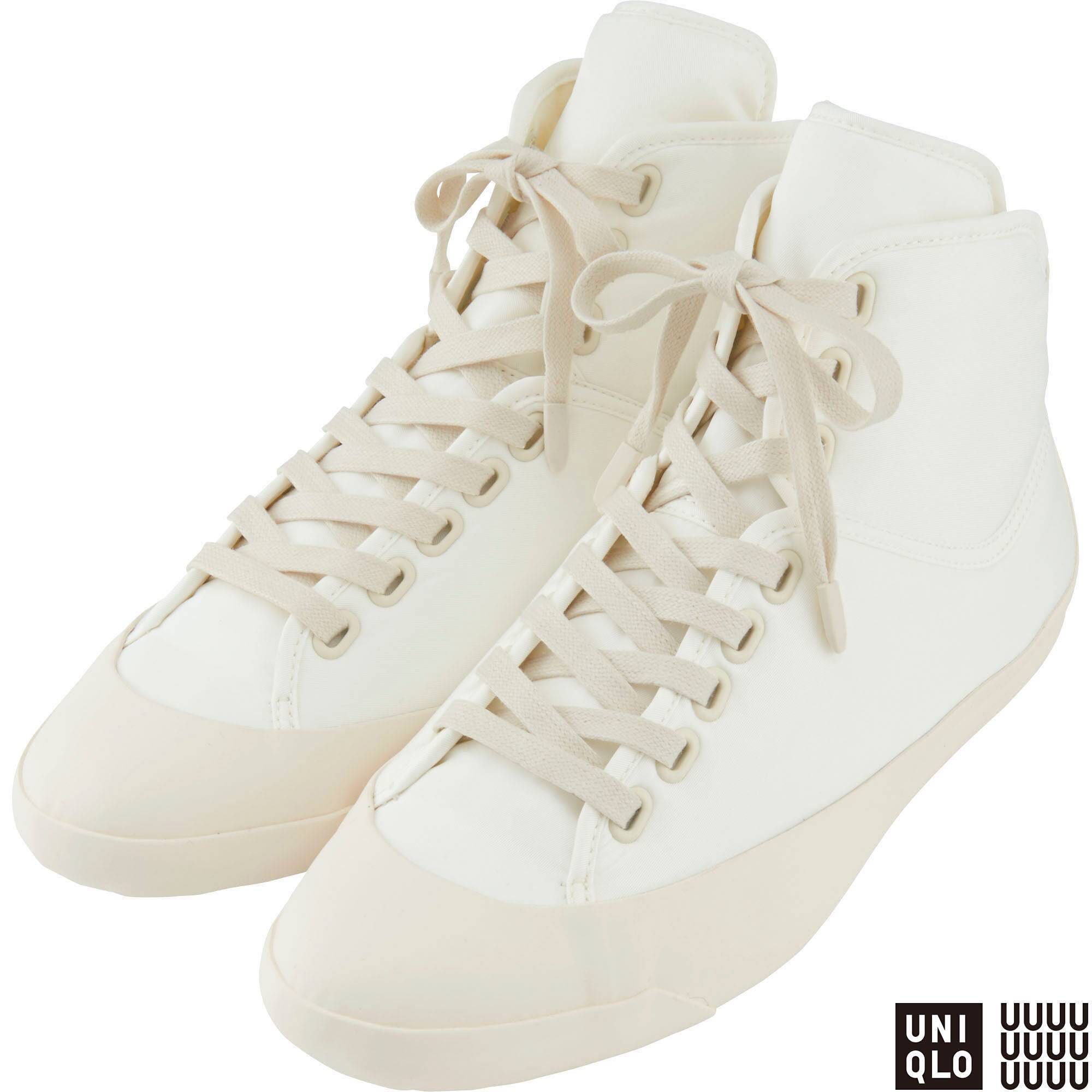 white high top canvas shoes