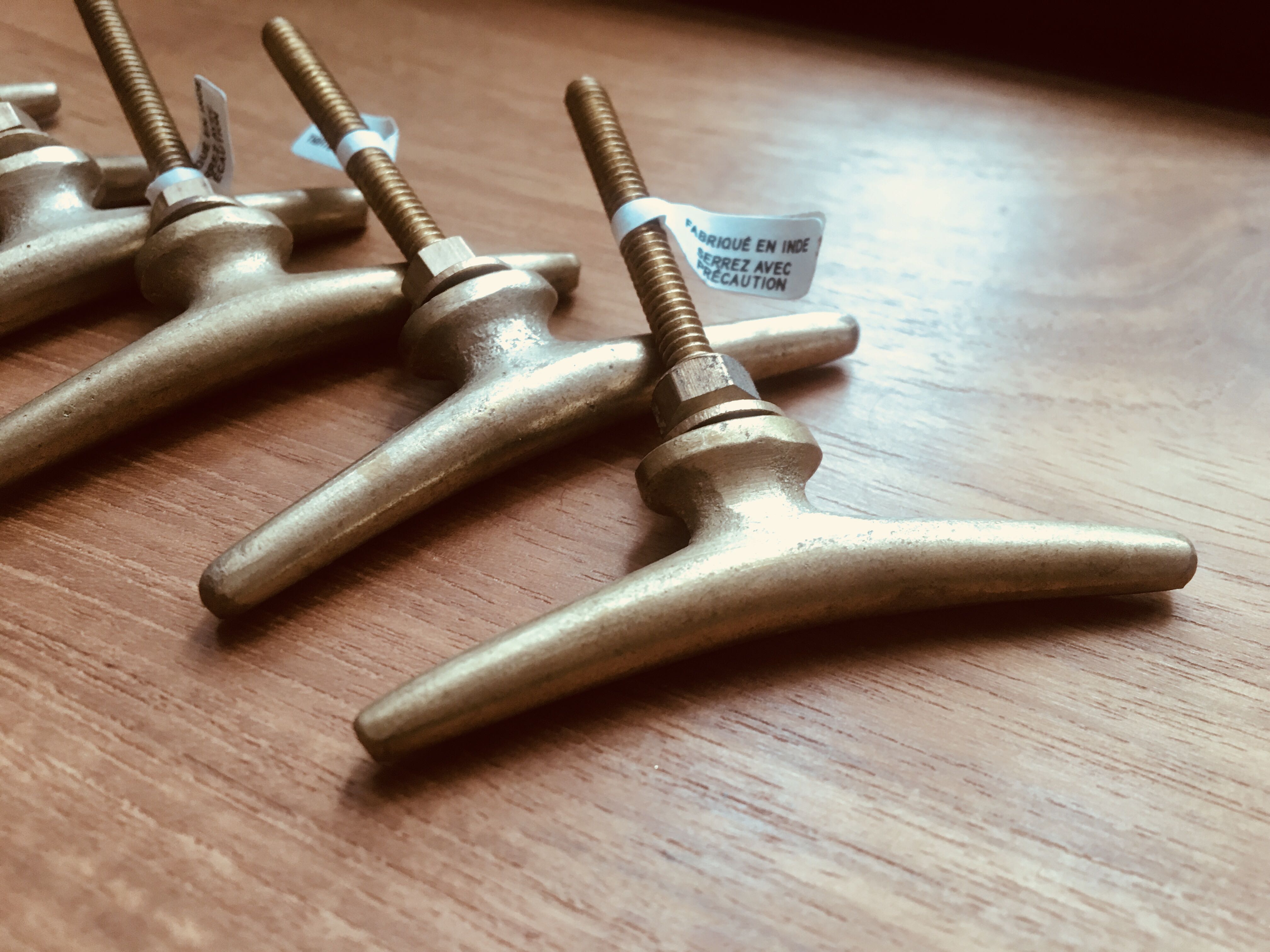 Vintage Style streamline brass drawer knob (Set of 3) Anthropologie