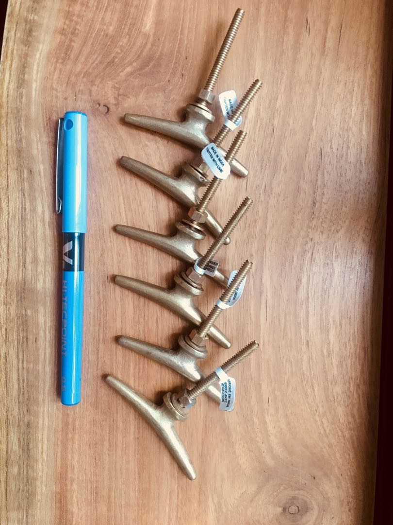 Vintage Style streamline brass drawer knob (Set of 3) Anthropologie