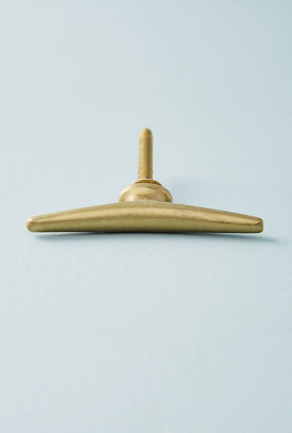Vintage Style streamline brass drawer knob (Set of 3) Anthropologie