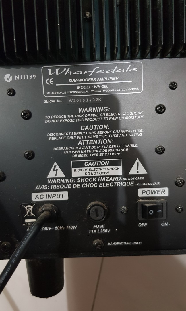 wharfedale subwoofer amplifier