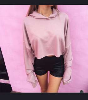 Cropped Pink Long Sleeve M