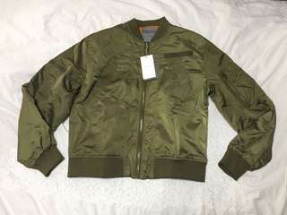 Zara Crop Bomber Jacket