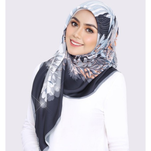 Ariani Square Bawal Hitam Printed Muslimah Fashion Scarves On Carousell