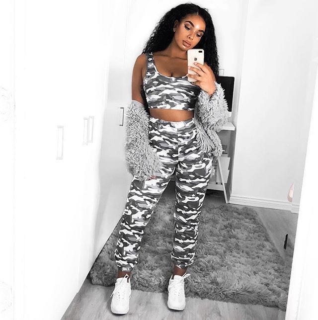 black camo cargo pants womens