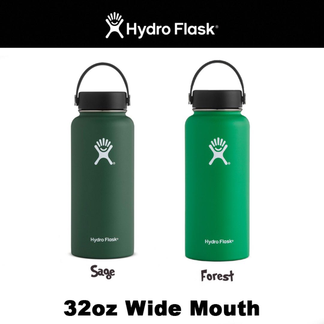sage hydro flask 32 oz