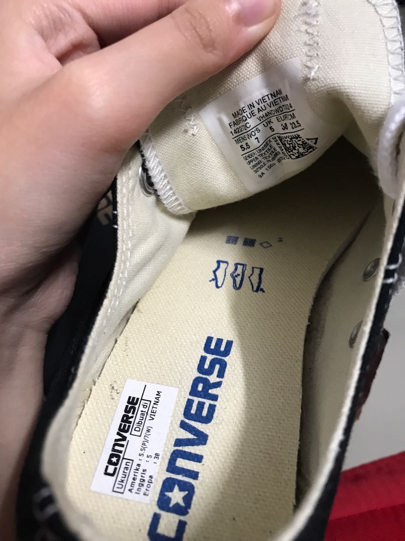 converse ukuran 38