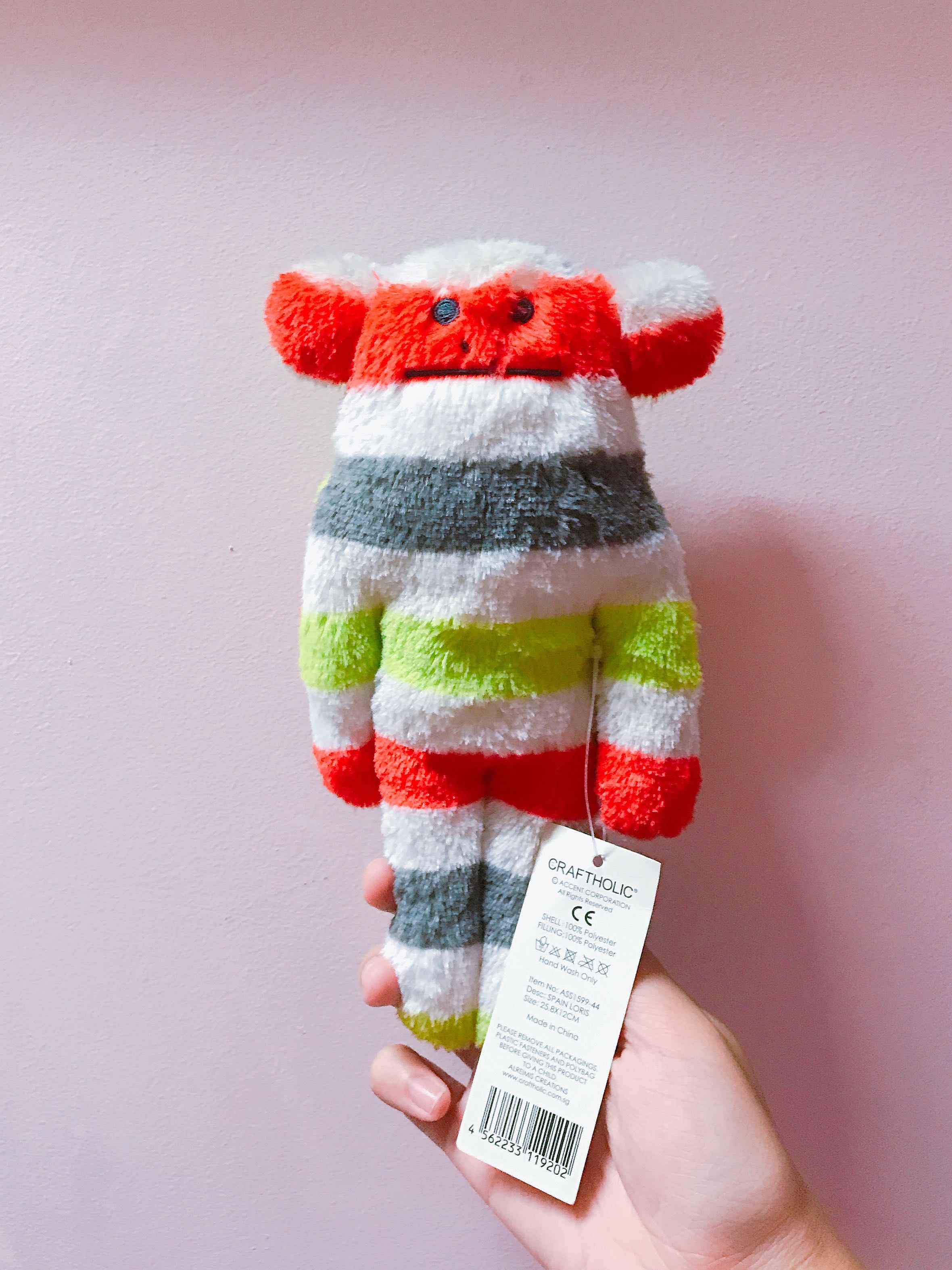 rainbow monkey teddy