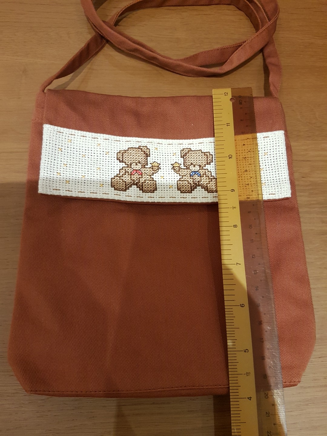 Cross stitch bear Sling Bag, Women's Fashion, Bags & Wallets, Cross