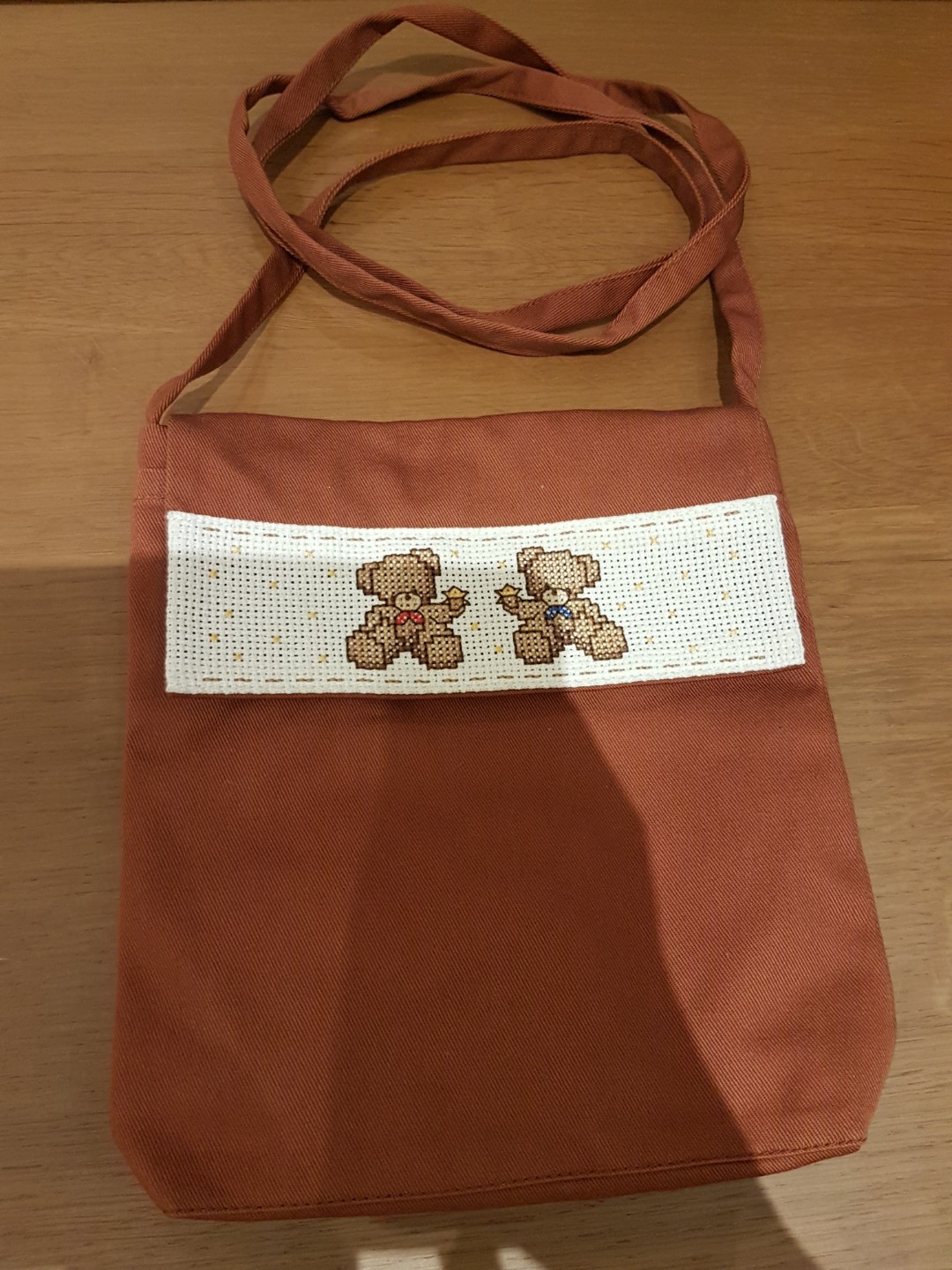 Cross stitch bear Sling Bag, Women's Fashion, Bags & Wallets, Cross