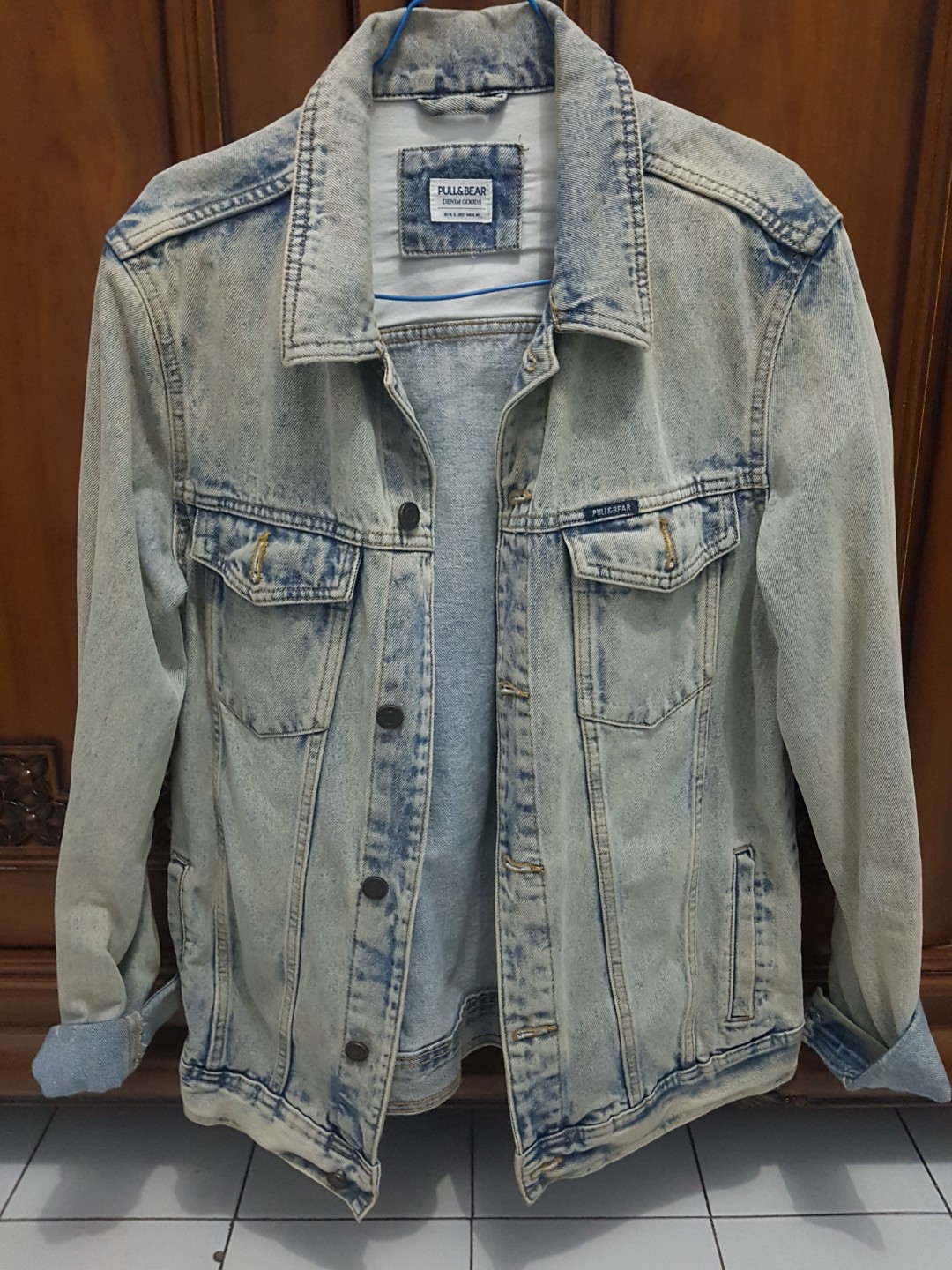 Denim Jacket Pull \u0026 Bear PnB, Fesyen 