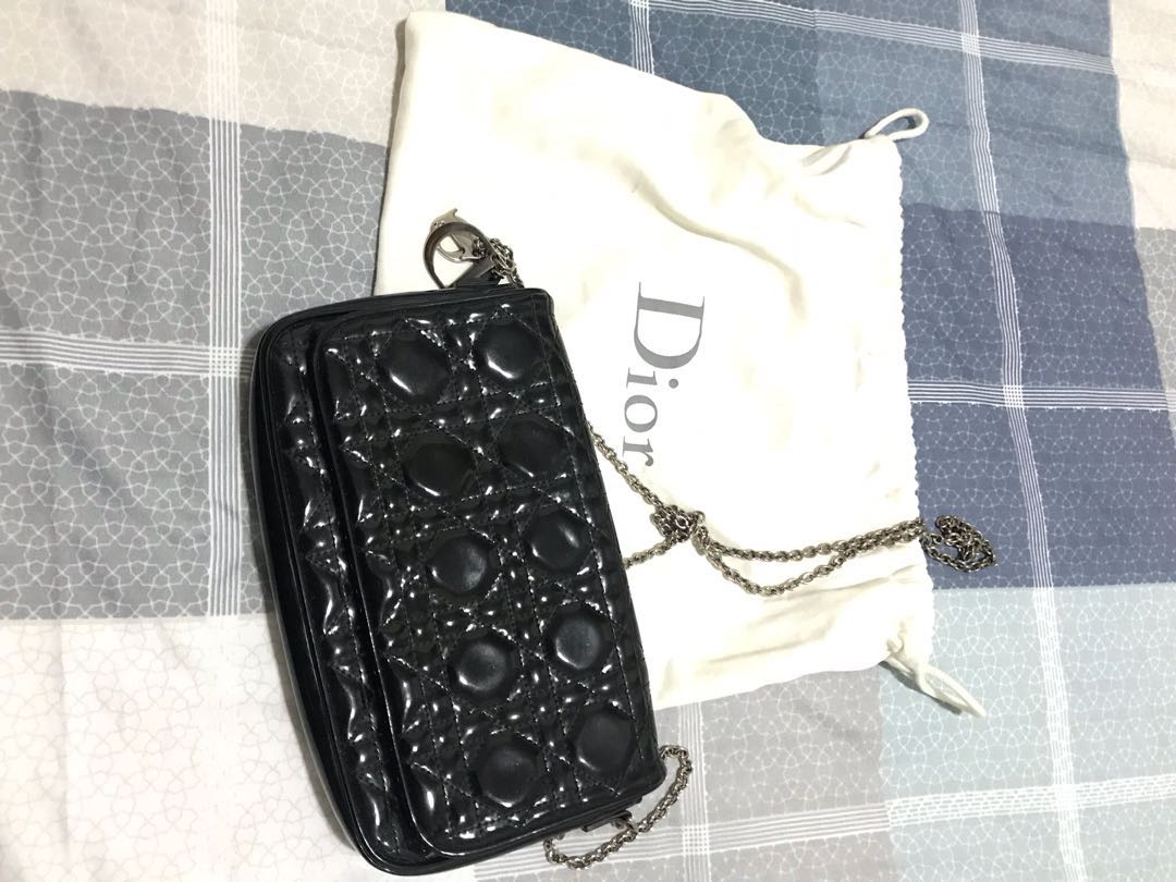 Dior black shop sling bag