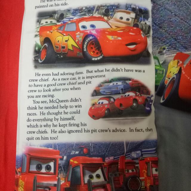 Disney Cars Story Pillow Book Babies Kids Toys Walkers On