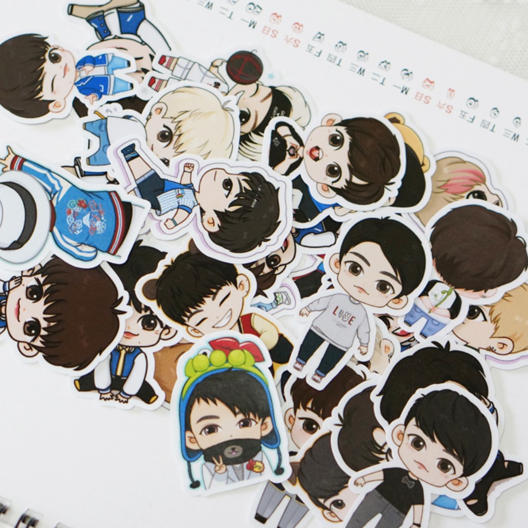 GOT7 cartoon cute stickers, Everything Else on Carousell