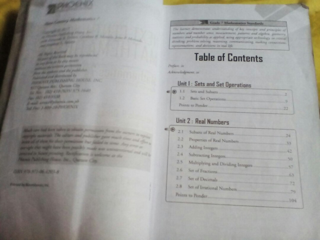 Grade 7 Math Textbook, Hobbies & Toys, Books & Magazines, Textbooks on