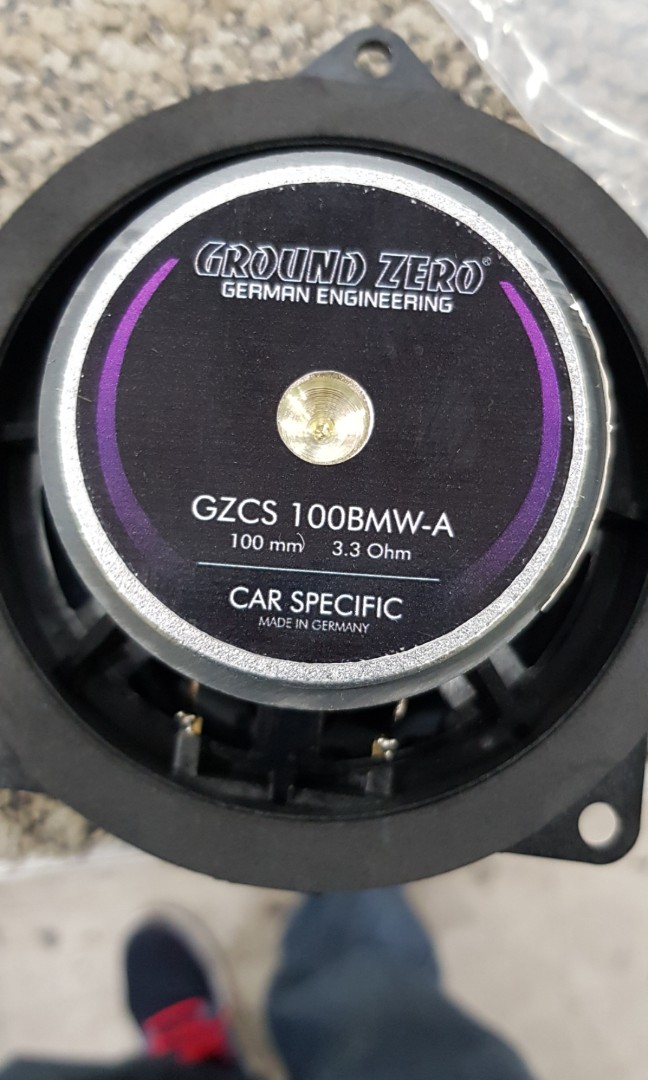 Ground Zero 4" 2 Way Component Speaker Set Upgrade Kit, Car Accessories on Carousell