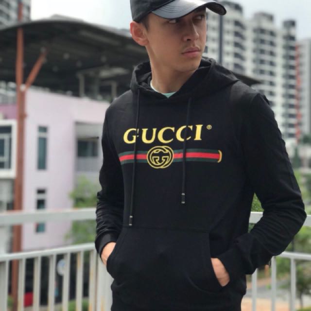 Gucci hoodie pants, Fashion, & Sets, Hoodies on Carousell