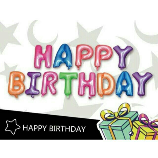 "HAPPY BIRTHDAY" FOIL BALLOONS (Category: Occasions & Party Supplies) located in Quezon City. Submitted by sampleholics (Listing ID 171462823, Image 1). Description: 13pcs/set Mode of payments: BPI, LBC, Palawan Express, Cebuana Lhuillier. REMINDER: Payment first before we ship your parcel. Pay today, ship tomorrow. No shipping on Sundays and holidays. 😉 #garagesale11.