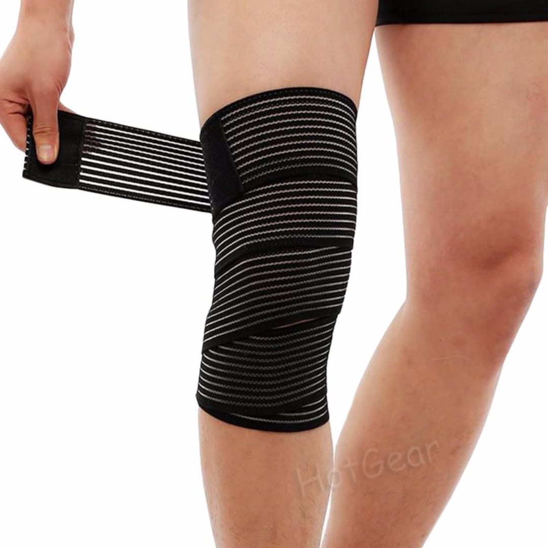 Knee Wraps - Sports Knee Strap for Training Gym Workout Weightlifting ...