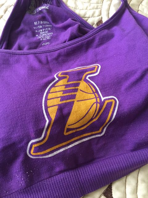 lakers sports bra