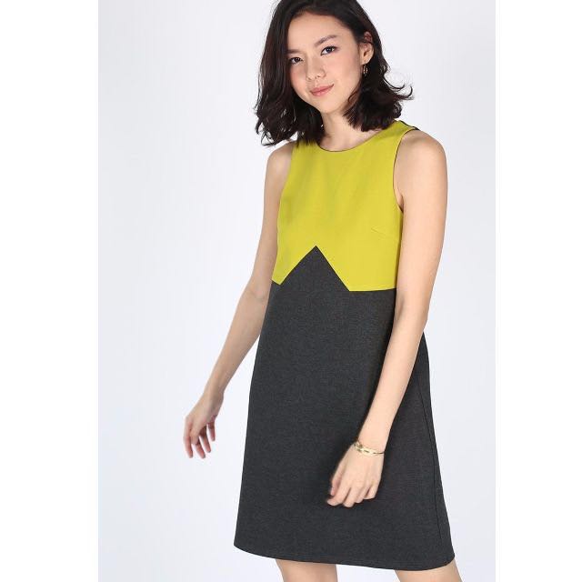 dark grey shift dress