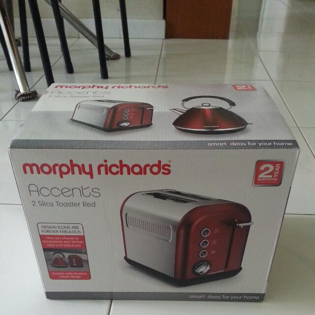 Morphy Richards Accents 2 Slice Toaster Red Brand New In Box. TV Home Appliances Kitchen Appliances Ovens Toasters on Carousell