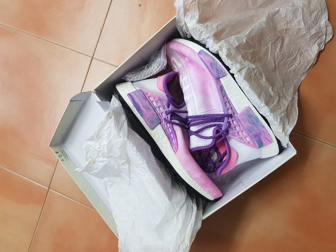 NMD Hu Human Race Holi Pink Glow Men s Fashion Footwear Sneakers on Carousell
