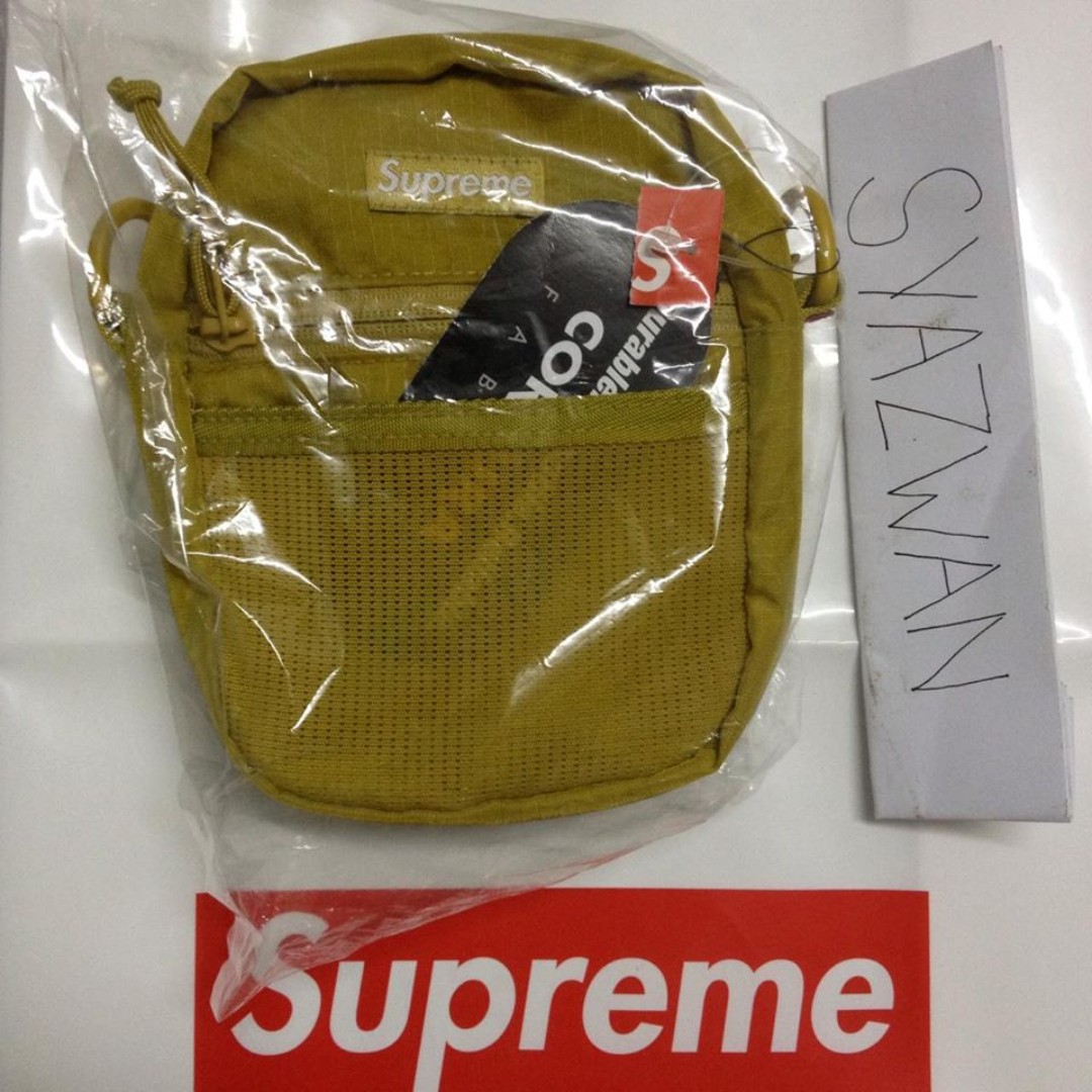 Supreme SS17 acid green backpack, Men's Fashion, Bags, Backpacks on  Carousell