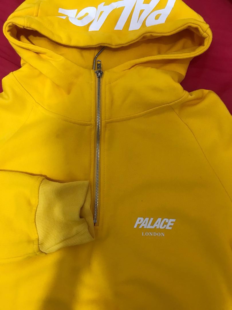 palace hoodie yellow
