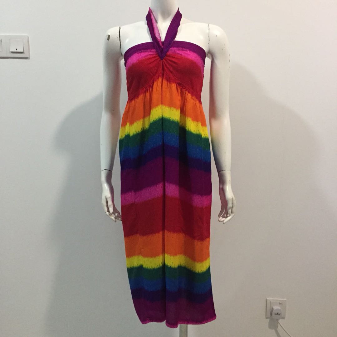 rainbow beach dress